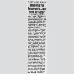 Kronen Zeitung vom 22.12.2014