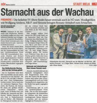 Starnacht in der Wachau mit einem Pinto Großfeuerwerk bei der Donau und einem Pinto Musikfeuerwerk im Weinberg in Rossatz